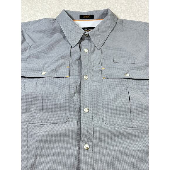 Orvis Trout Bum Men’s XL Gray Long Sleeve Button Front Vented Fishing Shirt - Picture 7 of 8